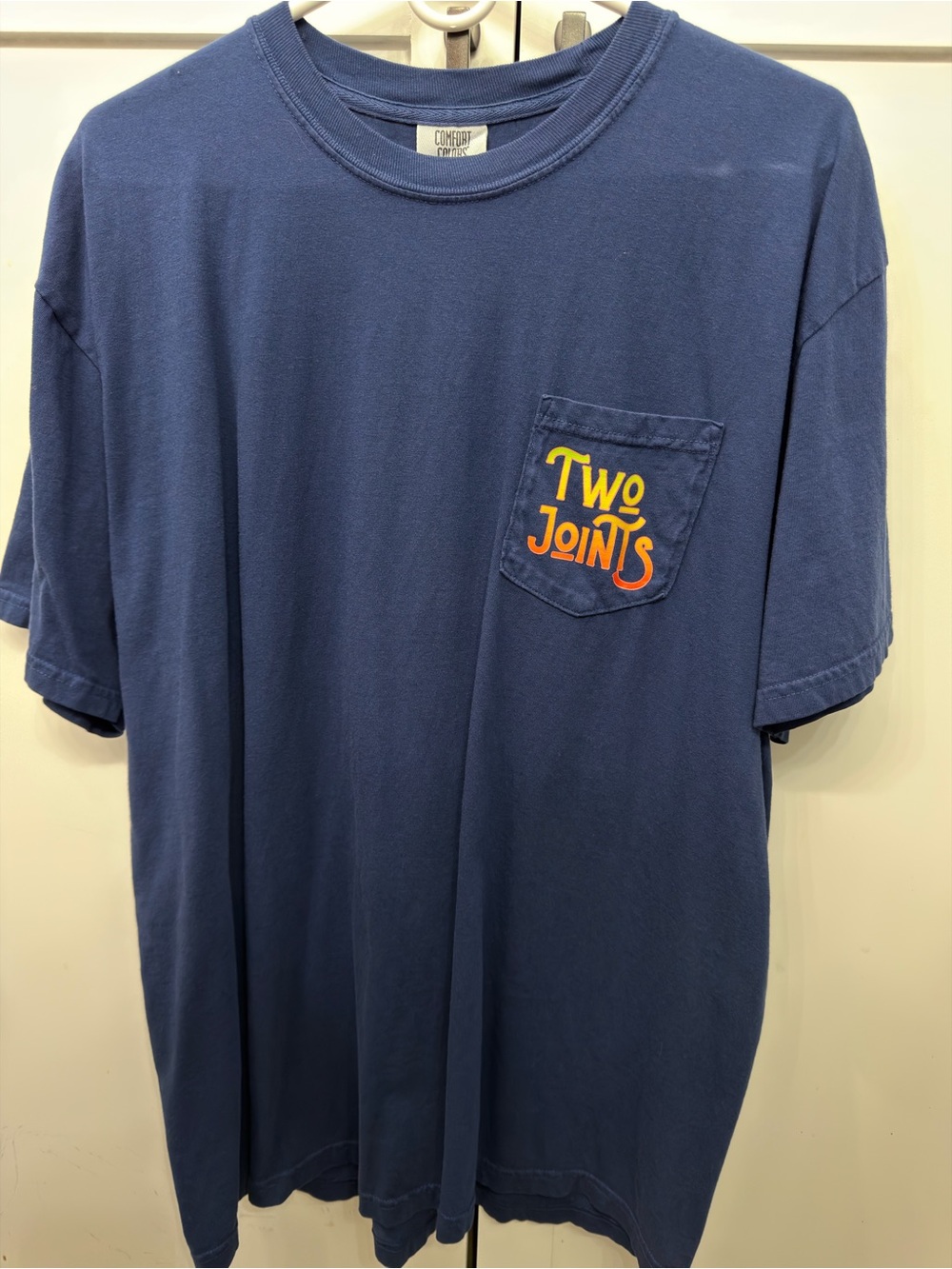 Two Joints Surf Co. Navy Blue Mango Coast Tee Shirt